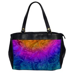 Fractal Batik Art Hippie Rainboe Colors 1 Office Handbags by EDDArt