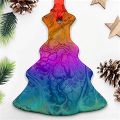 Fractal Batik Art Hippie Rainboe Colors 1 Ornament (christmas Tree)  by EDDArt