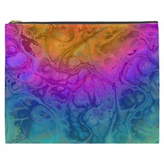 Fractal Batik Art Hippie Rainboe Colors 1 Cosmetic Bag (xxxl) by EDDArt