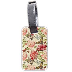 Watercolor Vintage Flowers Butterflies Lace 1 Luggage Tags (two Sides) by EDDArt