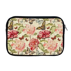 Watercolor Vintage Flowers Butterflies Lace 1 Apple Macbook Pro 17  Zipper Case by EDDArt