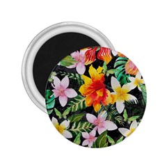 Tropical Flowers Butterflies 1 2 25  Magnets by EDDArt