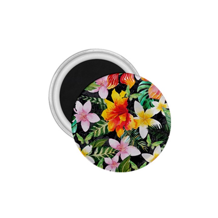 Tropical Flowers Butterflies 1 1.75  Magnets