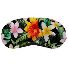 Tropical Flowers Butterflies 1 Sleeping Masks by EDDArt