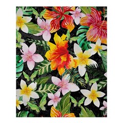 Tropical Flowers Butterflies 1 Shower Curtain 60  X 72  (medium)  by EDDArt