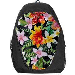 Tropical Flowers Butterflies 1 Backpack Bag by EDDArt