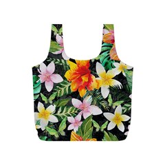 Tropical Flowers Butterflies 1 Full Print Recycle Bags (s)  by EDDArt