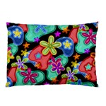 Colorful Retro Flowers Fractalius Pattern 1 Pillow Case (Two Sides) Front