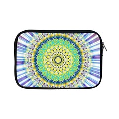 Power Mandala Sun Blue Green Yellow Lilac Apple Ipad Mini Zipper Cases by EDDArt