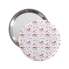 Watercolor Birds Magnolia Spring Pattern 2.25  Handbag Mirrors