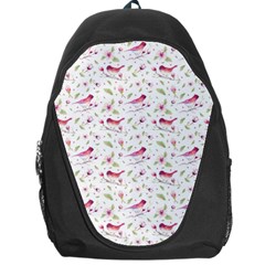 Watercolor Birds Magnolia Spring Pattern Backpack Bag