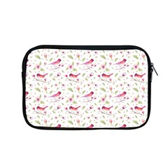 Watercolor Birds Magnolia Spring Pattern Apple Macbook Pro 13  Zipper Case by EDDArt