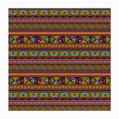 Traditional Africa Border Wallpaper Pattern Colored 2 Medium Glasses Cloth (2-side) by EDDArt