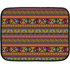 Traditional Africa Border Wallpaper Pattern Colored 2 Fleece Blanket (mini) by EDDArt