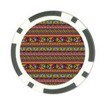 Traditional Africa Border Wallpaper Pattern Colored 2 Poker Chip Card Guard (10 pack) Front