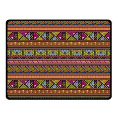 Traditional Africa Border Wallpaper Pattern Colored 2 Fleece Blanket (small) by EDDArt