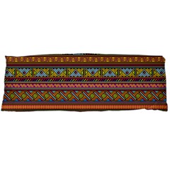 Traditional Africa Border Wallpaper Pattern Colored 2 Body Pillow Case (dakimakura) by EDDArt