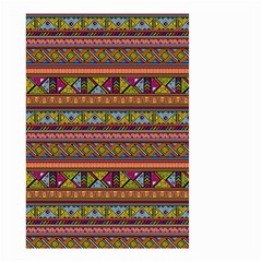 Traditional Africa Border Wallpaper Pattern Colored 2 Small Garden Flag (two Sides) by EDDArt