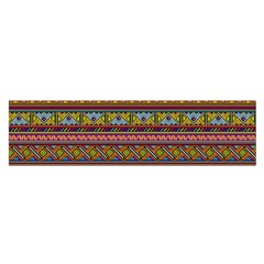 Traditional Africa Border Wallpaper Pattern Colored 2 Satin Scarf (oblong) by EDDArt