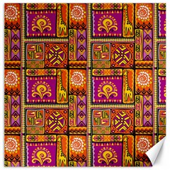 Traditional Africa Border Wallpaper Pattern Colored 3 Canvas 16  X 16  