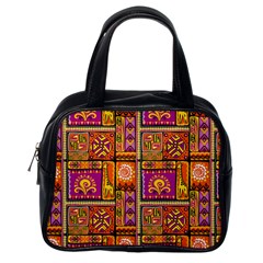 Traditional Africa Border Wallpaper Pattern Colored 3 Classic Handbags (one Side) by EDDArt