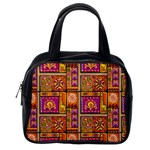 Traditional Africa Border Wallpaper Pattern Colored 3 Classic Handbags (2 Sides) Back