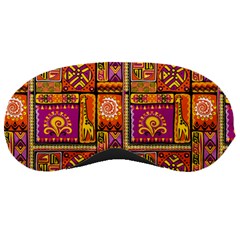 Traditional Africa Border Wallpaper Pattern Colored 3 Sleeping Masks by EDDArt