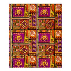 Traditional Africa Border Wallpaper Pattern Colored 3 Shower Curtain 60  X 72  (medium)  by EDDArt