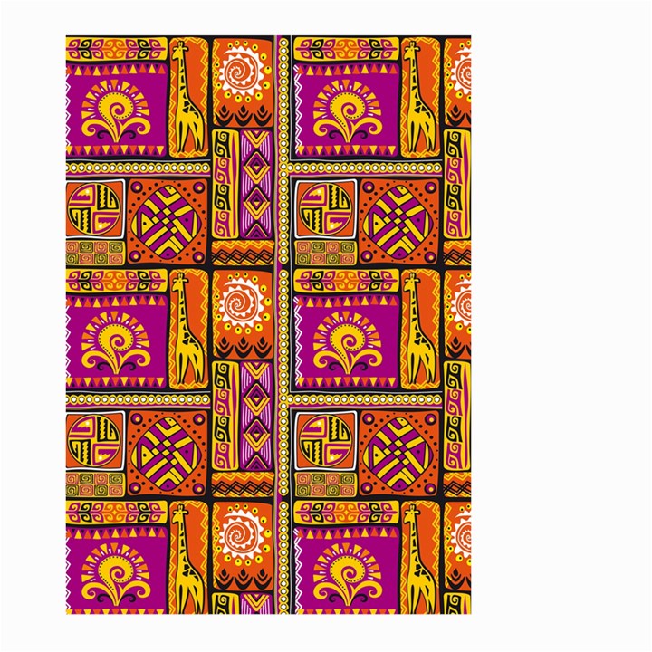 Traditional Africa Border Wallpaper Pattern Colored 3 Large Garden Flag (Two Sides)