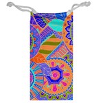 Pop Art Paisley Flowers Ornaments Multicolored 3 Jewelry Bags Back