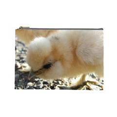 Silkie Chick  Cosmetic Bag (large)