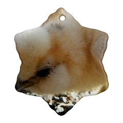 Silkie Chick  Snowflake Ornament (two Sides)