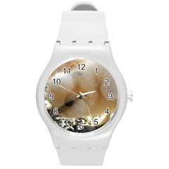 Silkie Chick  Round Plastic Sport Watch (m)