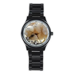 Silkie Chick  Stainless Steel Round Watch