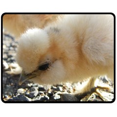 Silkie Chick  Double Sided Fleece Blanket (medium) 