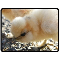 Silkie Chick  Double Sided Fleece Blanket (large) 