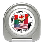 United Football Championship Hosting 2026 Soccer Ball Logo Canada Mexico Usa Travel Alarm Clock Front