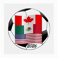 United Football Championship Hosting 2026 Soccer Ball Logo Canada Mexico Usa Medium Glasses Cloth (2-side) by yoursparklingshop