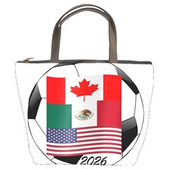 United Football Championship Hosting 2026 Soccer Ball Logo Canada Mexico Usa Bucket Bags by yoursparklingshop