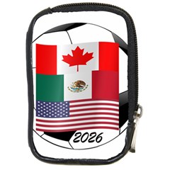 United Football Championship Hosting 2026 Soccer Ball Logo Canada Mexico Usa Compact Camera Cases by yoursparklingshop