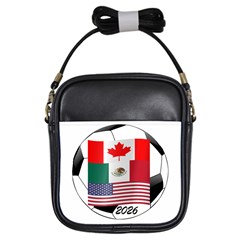 United Football Championship Hosting 2026 Soccer Ball Logo Canada Mexico Usa Girls Sling Bags by yoursparklingshop