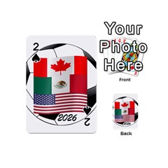 United Football Championship Hosting 2026 Soccer Ball Logo Canada Mexico Usa Playing Cards 54 (mini)  by yoursparklingshop