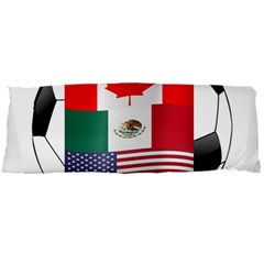 United Football Championship Hosting 2026 Soccer Ball Logo Canada Mexico Usa Body Pillow Case Dakimakura (two Sides) by yoursparklingshop