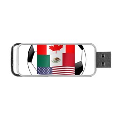 United Football Championship Hosting 2026 Soccer Ball Logo Canada Mexico Usa Portable Usb Flash (two Sides) by yoursparklingshop