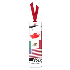 United Football Championship Hosting 2026 Soccer Ball Logo Canada Mexico Usa Small Book Marks by yoursparklingshop