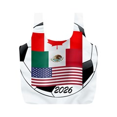 United Football Championship Hosting 2026 Soccer Ball Logo Canada Mexico Usa Full Print Recycle Bags (m)  by yoursparklingshop