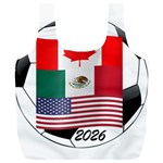 United Football Championship Hosting 2026 Soccer Ball Logo Canada Mexico Usa Full Print Recycle Bags (L)  Front