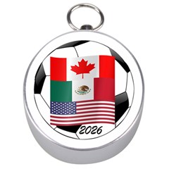 United Football Championship Hosting 2026 Soccer Ball Logo Canada Mexico Usa Silver Compasses by yoursparklingshop