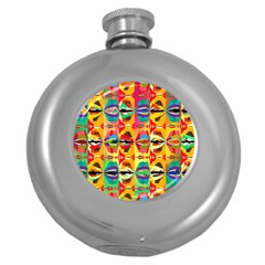 Colorful Shapes                                          Hip Flask (5 Oz) by LalyLauraFLM