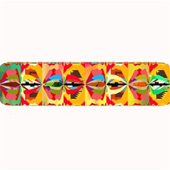 Colorful Shapes                                         Large Bar Mat by LalyLauraFLM